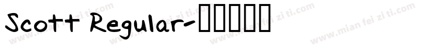 Scott Regular字体转换